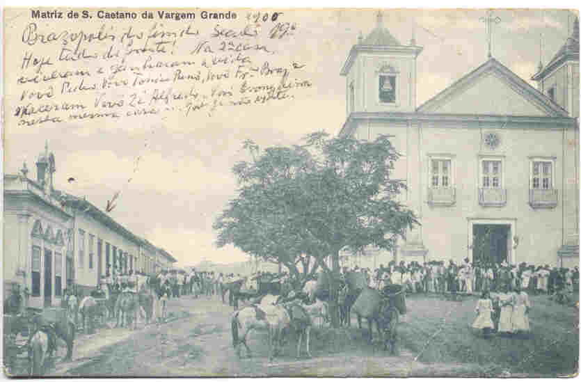 Cartão postal de Brazópolis em 1900